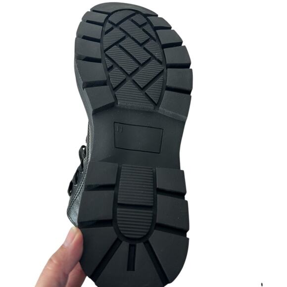 Milocaca Black Lace Up High-Top Side Zip Platform Sneaker Boots Size 11 NWOT - Picture 13 of 16